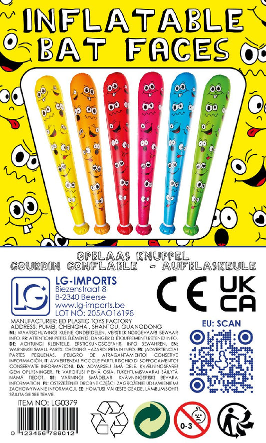 INFLATABLE BAT EMOTION FACES