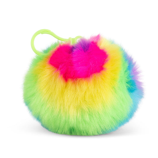 Rainbow Fluff Clip & Cuddle Plush Keyrings