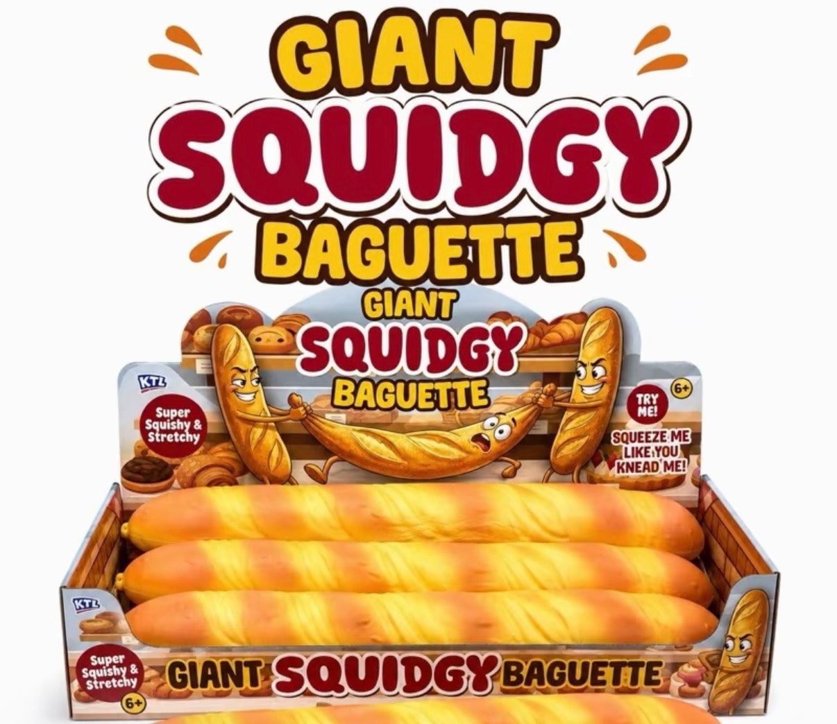 Jumbo Squishy Baguette