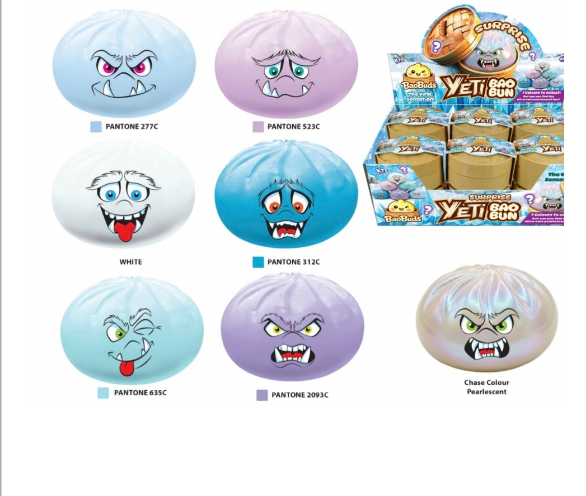 YETI SQUISHY 8.5CM BAO BUNS DUMPLING IN BASKET