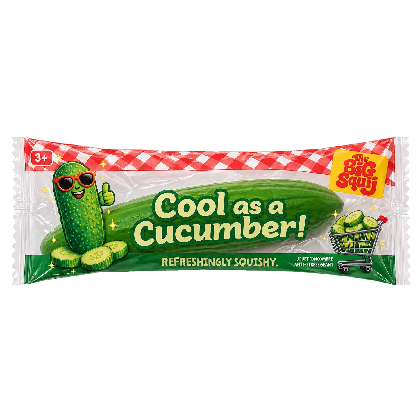 The Big Squij Cucumber Slow-Rise Squishy Toy