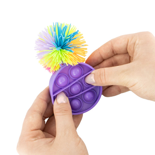 Pom Pom Fidget Toy Keyrings