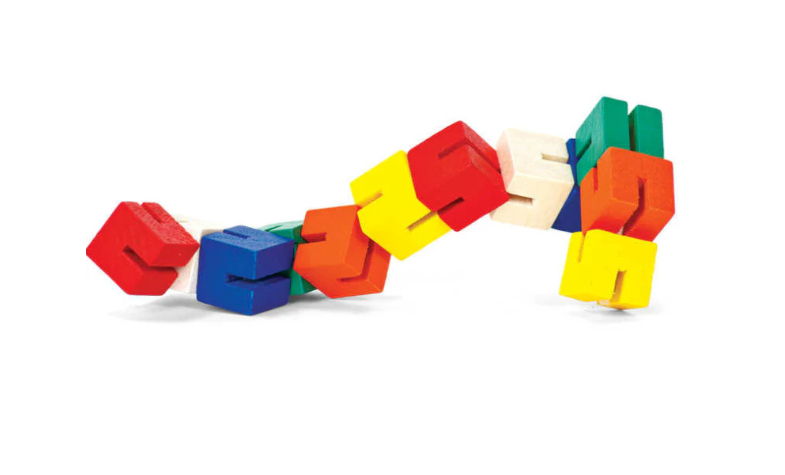 WOODEN TWIST AND LOCK BLOCKS