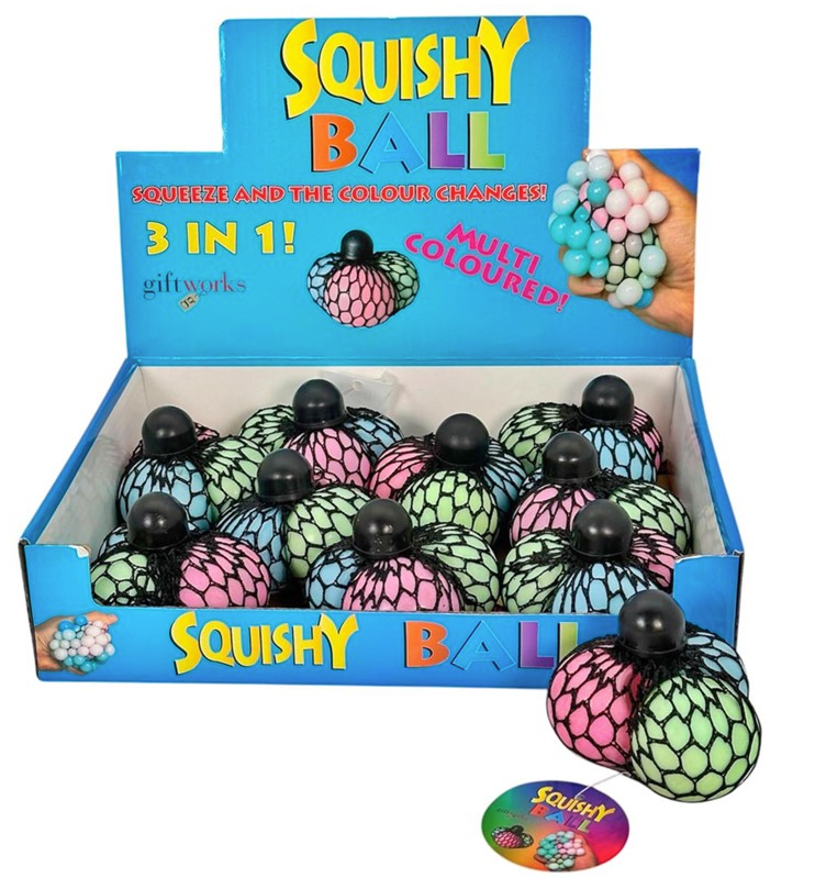 9cm 3in1 Multi Col Ball