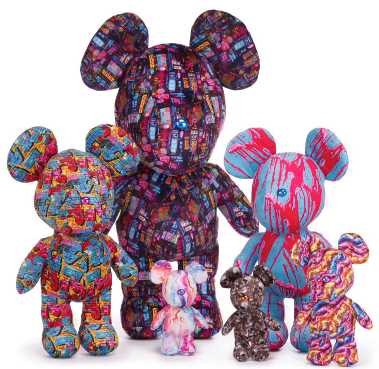 9"/23CM STREET BEARS COLLECTION S/2