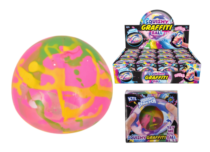 Squishy Graffiti Ball In Display Box