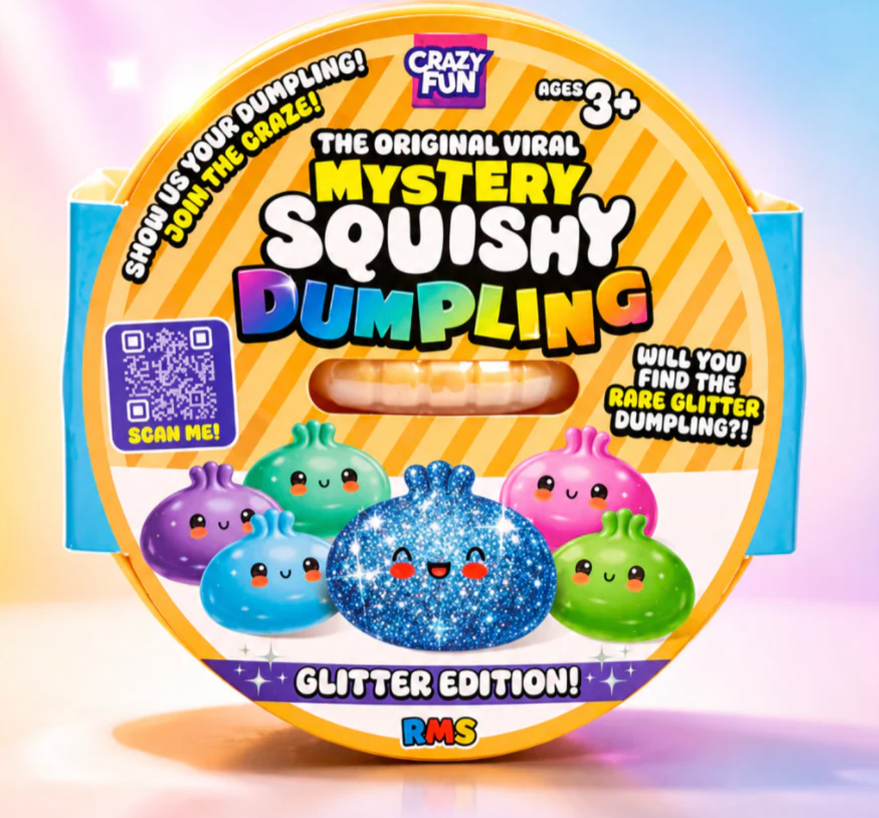 RMS 8.5CM CRAZY FUN GLITTER EDITION DUMPLING