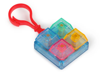GLITTER CLICKER KEYCHAIN