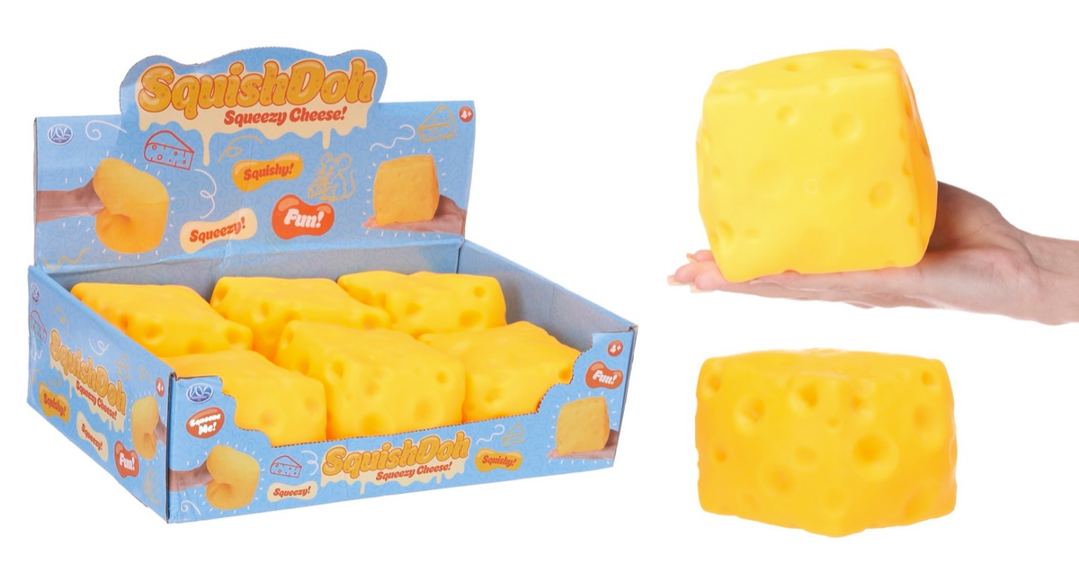 10CM JUMBO SQUEEZE CHEESE SQUISHDOH (DB)