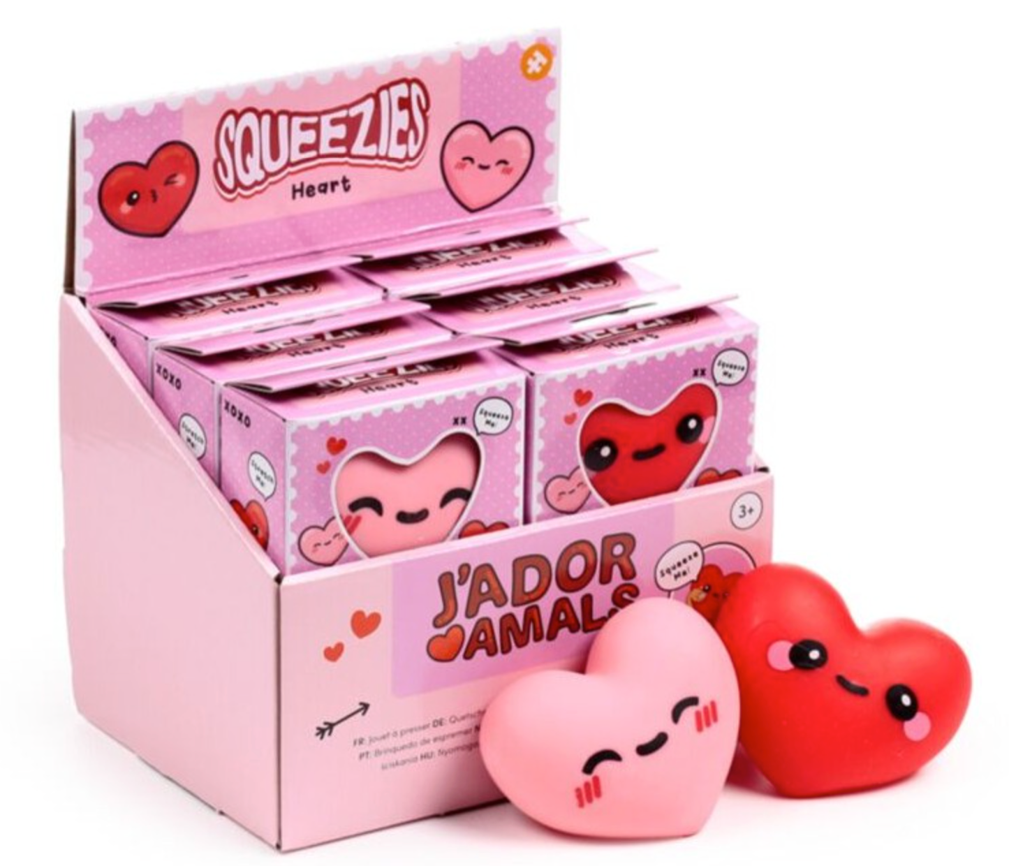 Squeezy Stretchy J'Adoramals Heart Toy