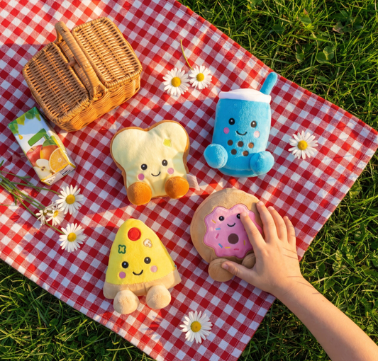 Snacky Food Plushies (5″/13cm) 4 Assorted Designs