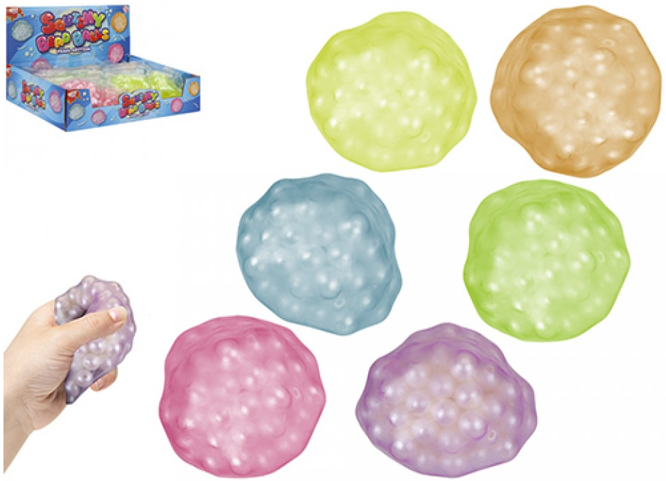 WIZZ TOYS SQUEEZE PEARL BEADS BALL 6CM NO DB