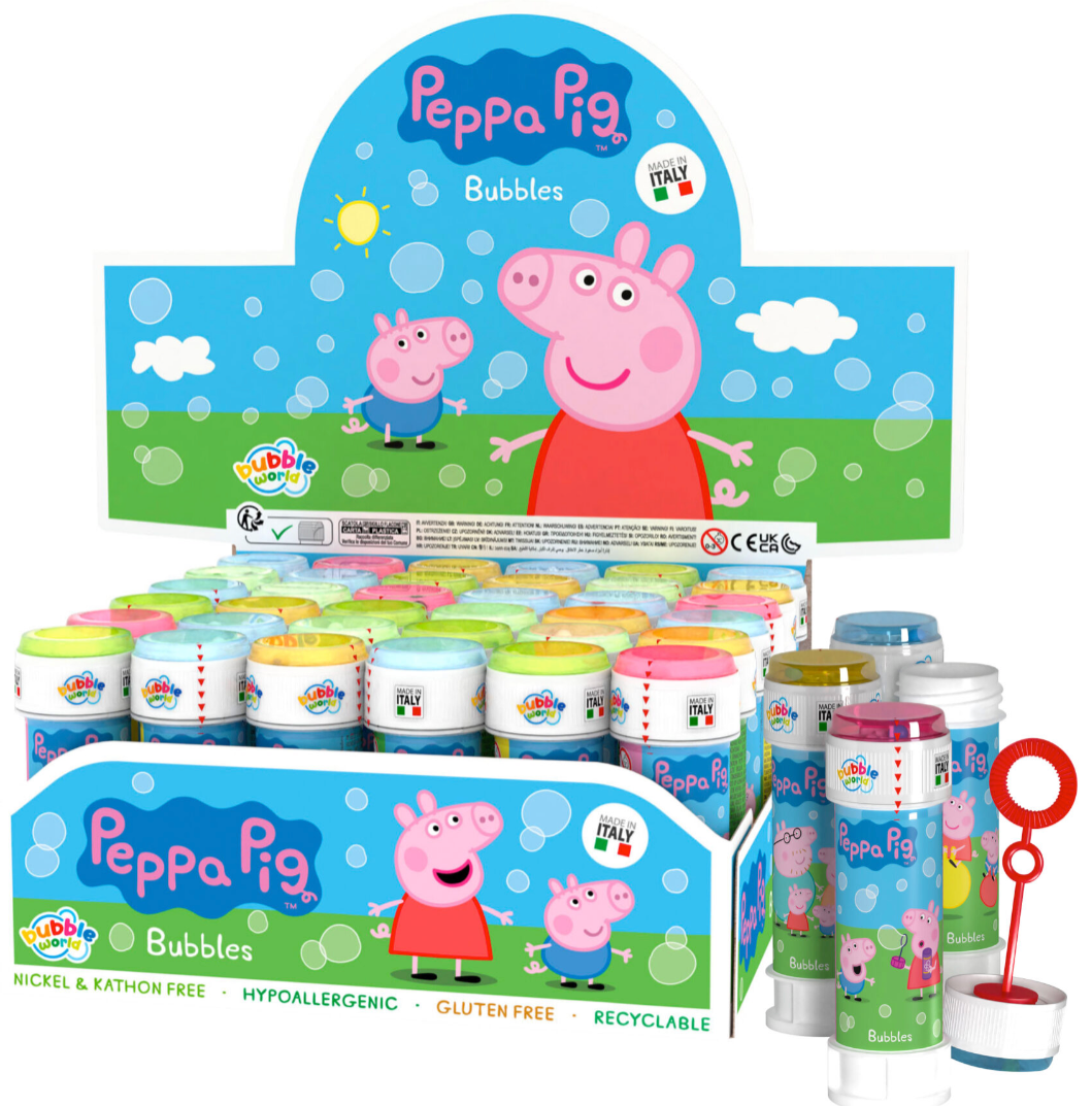 Peppa Pig Bubble Tubs with Wand (60ml)