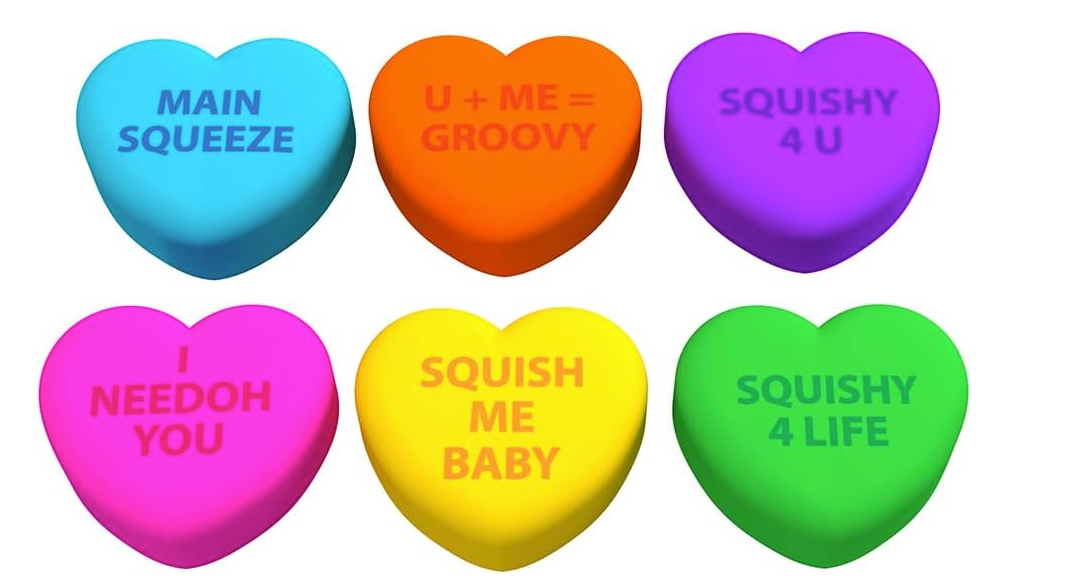 Teenie NeeDoh Squeeze Hearts 3-Pack