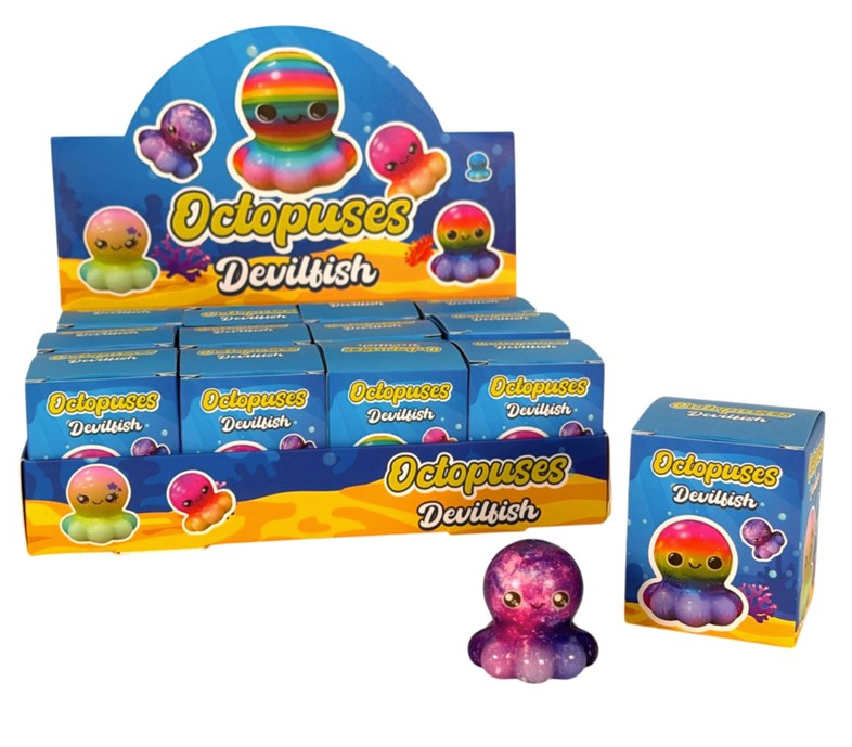 5CM BOXED SQUISHY OCTOPUS