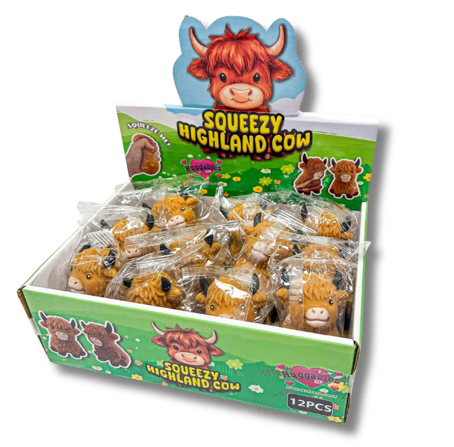 8CM HIGHLAND COW SQUEEZY