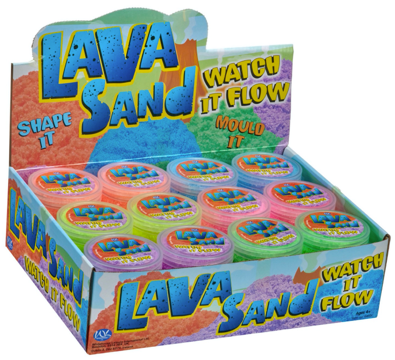 NEON LAVA SAND 6 ASST (75G) (DB)