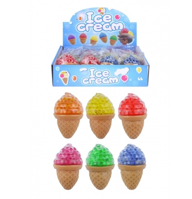 Squeeze Squishy Ice Cream With Beads