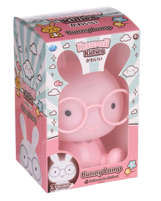 KAWAII KUTIES 23CM BUNNY LAMP 4 ASST