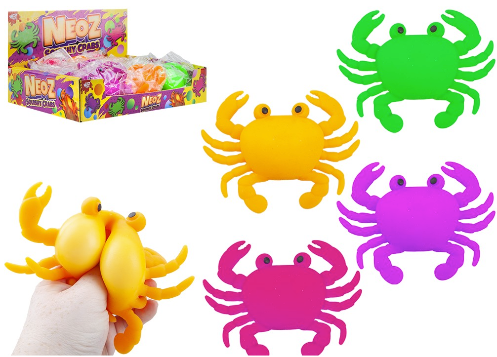 Neon Crab 12cm X 10cm ( Assorted Colours )