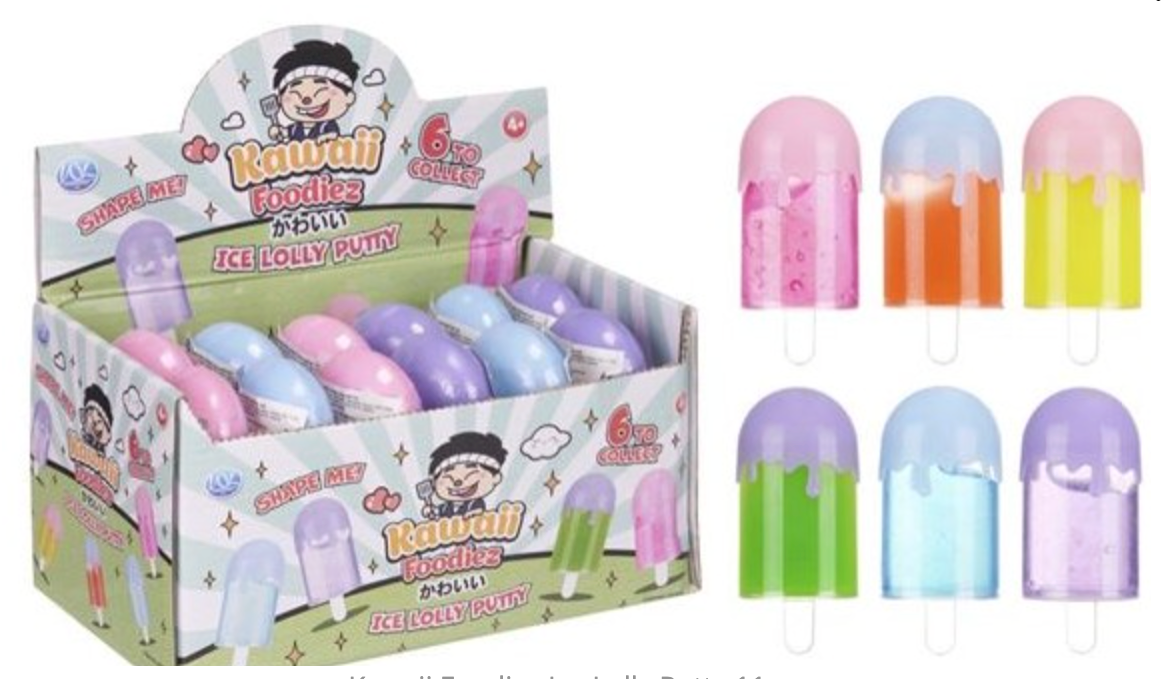 Kawaii Foodiez Ice Lolly Putty 11cm