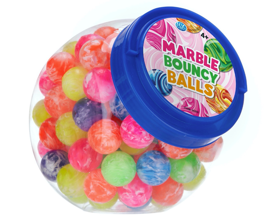 32MM MARBLE JET BALL 6 ASST (TUB)