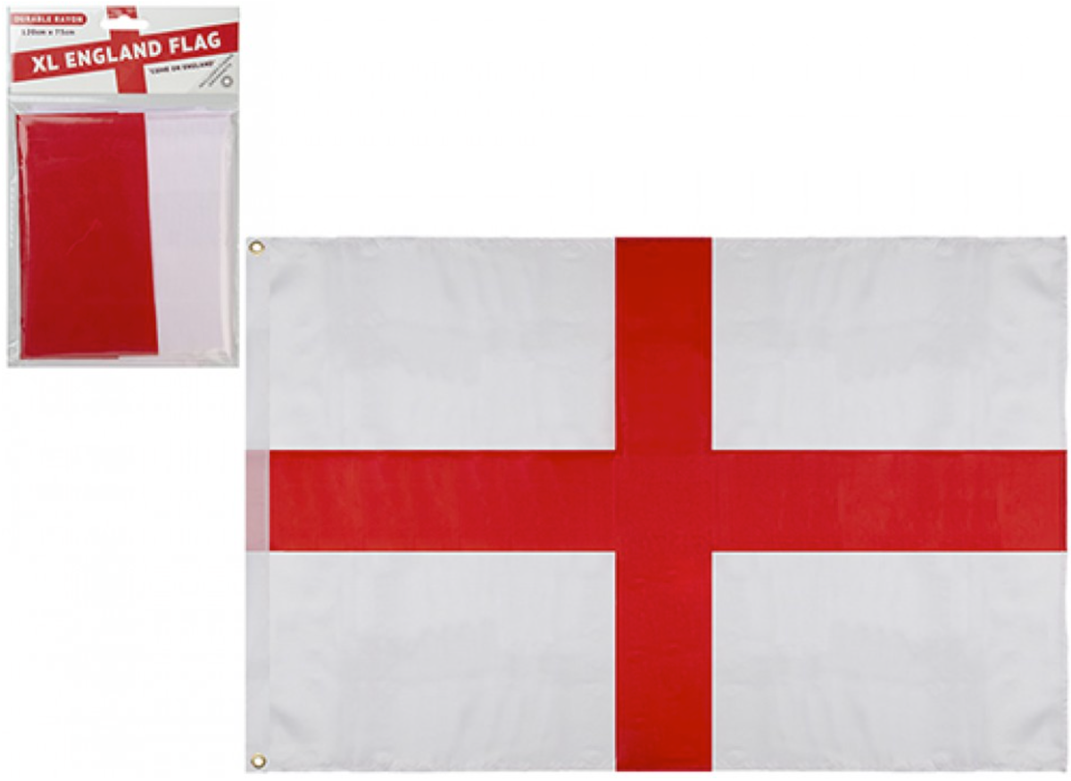 ST GEORGE RAYON FLAG WITH GROMMETS 120 X 65CM