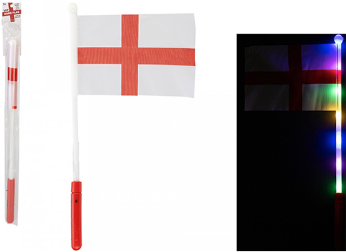 LIGHT UP ST GEORGE HAND WAVIN FLAG
