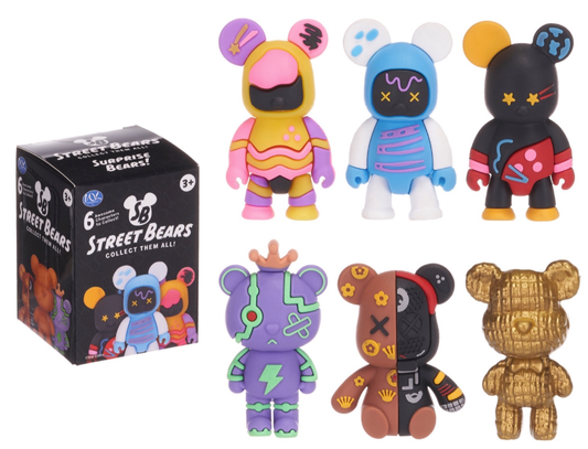8CM STREET BEARS BLIND BOX 6 ASST (DB)