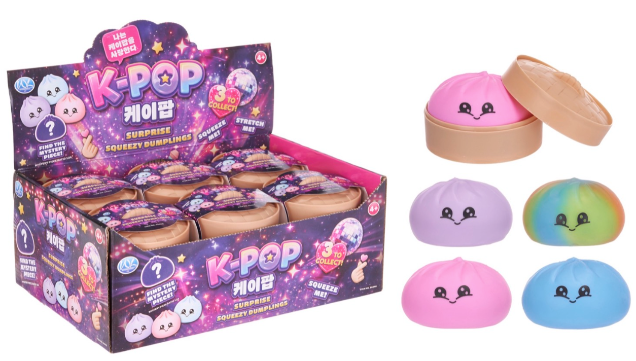 8.5CM K-POP SQUEEZY DUMPLING 3+1 ASST (DB)