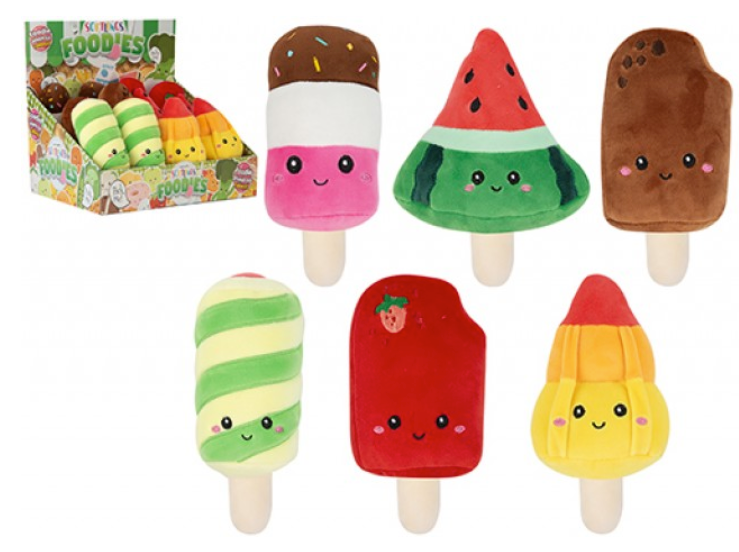 SOFTLINGS FOODIES ICE LOLLIES 16CM 6 ASSORTED
