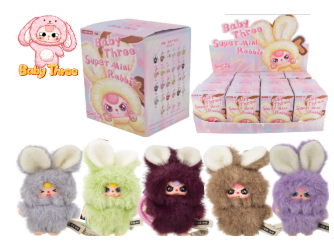 Baby Three - Super Mini Rabbit (28 Assorted) Dbx