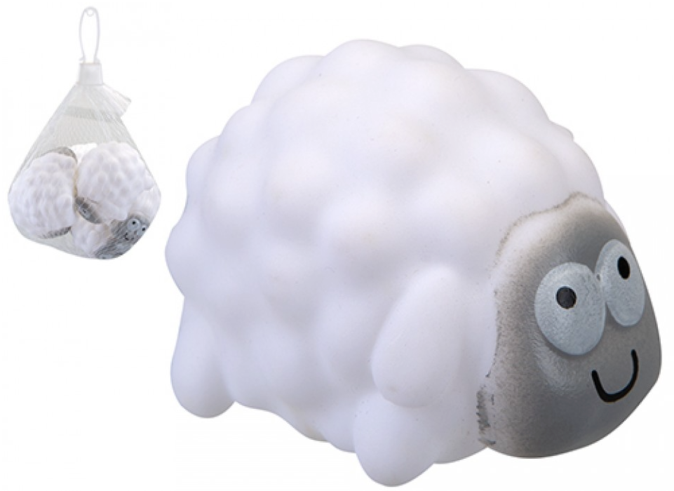 SHEEP SQUEEZE TOY 5.5CM 6 PACK