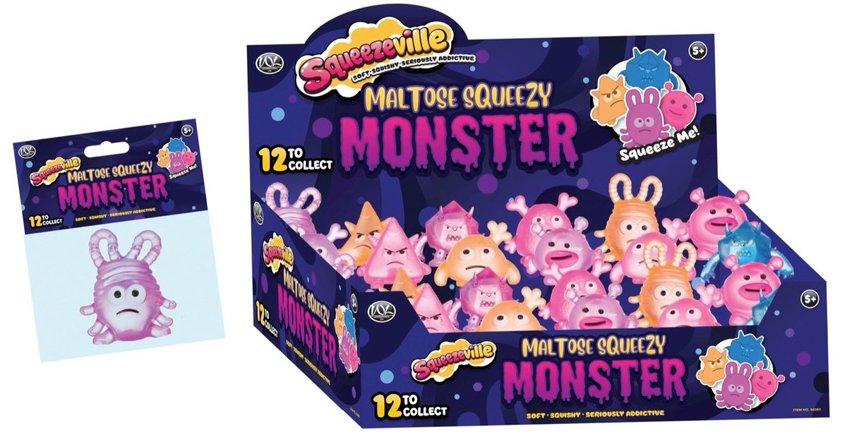 MALTOSE MONSTER 12 ASST (DB) 8x7CM