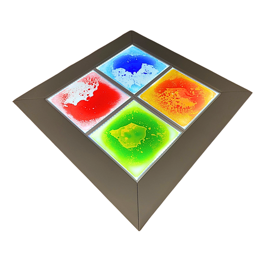 Light Up Sensory Floor Tile Kit (4 Tiles and 1 Adaptor) and Surround