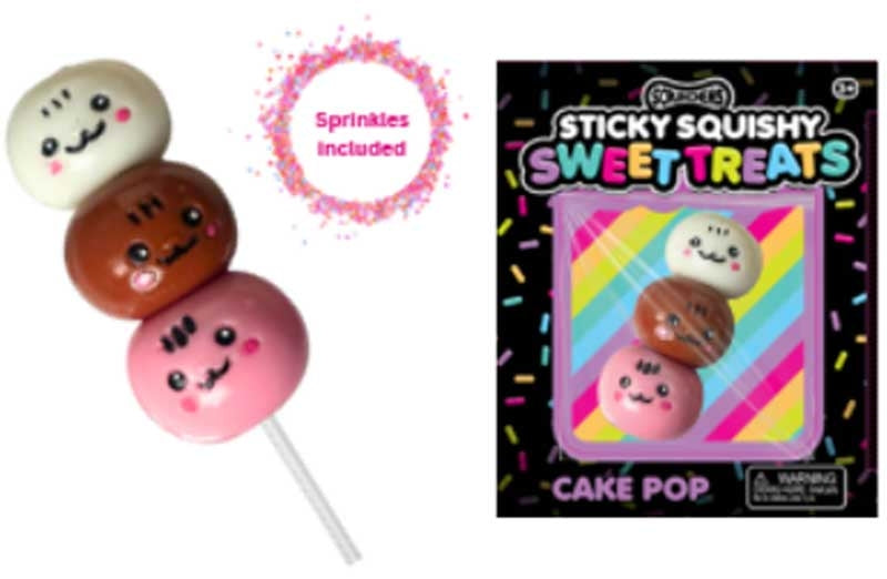SCRUNCHEMS STICKY SQUISHY CAKE POP ASSORTED