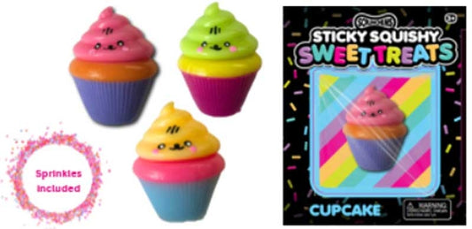SCRUNCHEMS STICKY SQUISHY CUPCAKE ASSORTED