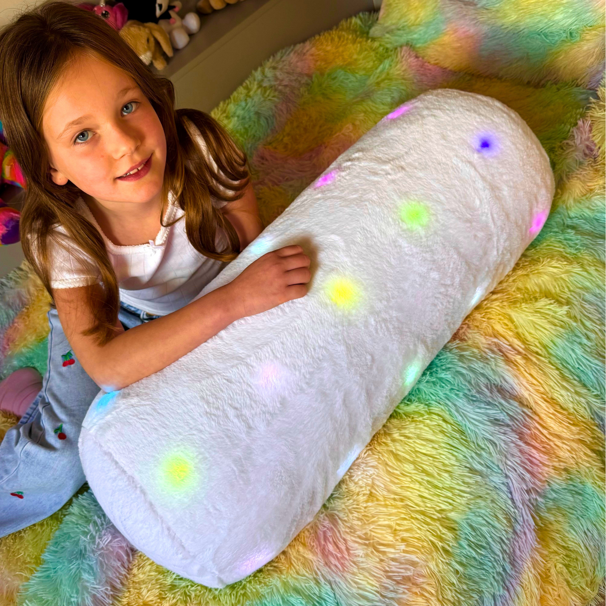 LED Bolster Cushion – White