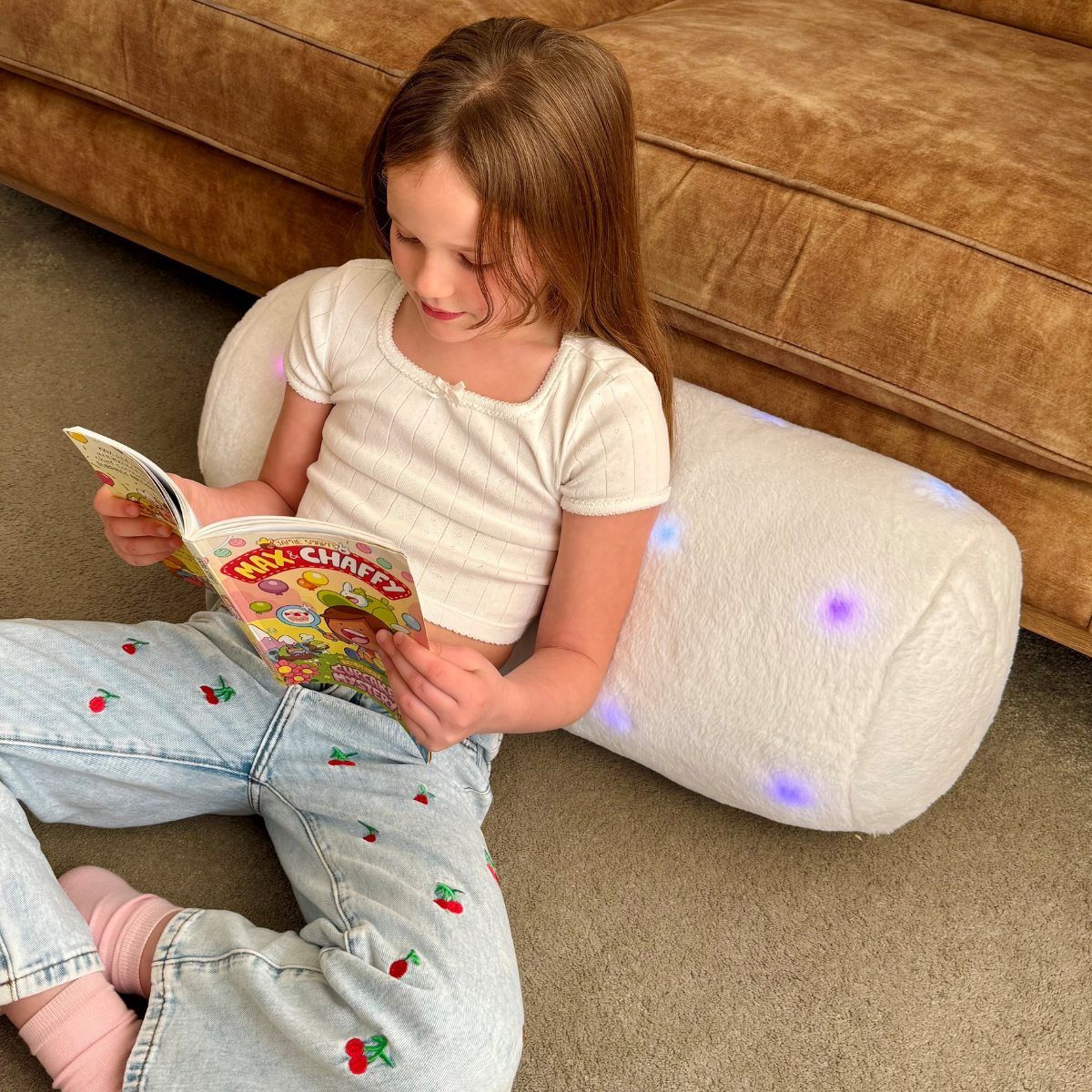 LED Bolster Cushion – White