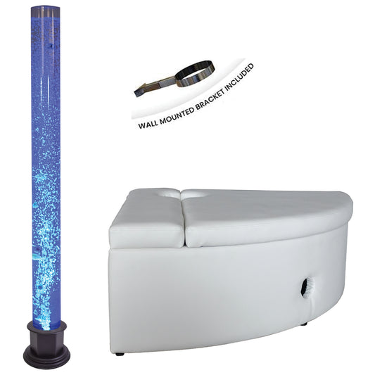 Corner Bubble Tube Kit (Incl. Large Tube, Padded Surround And Bracket) (UK and EU adapter)