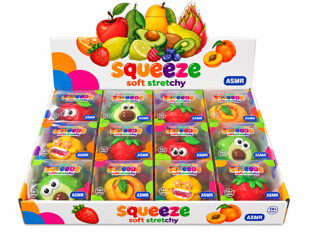 Squishy Crunchy Mixed Fruit | Emoji Face