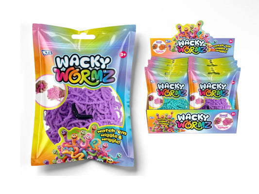 Moving Wormz (50g) 6 Asst Colours - 3d Hang Bag/Dbx