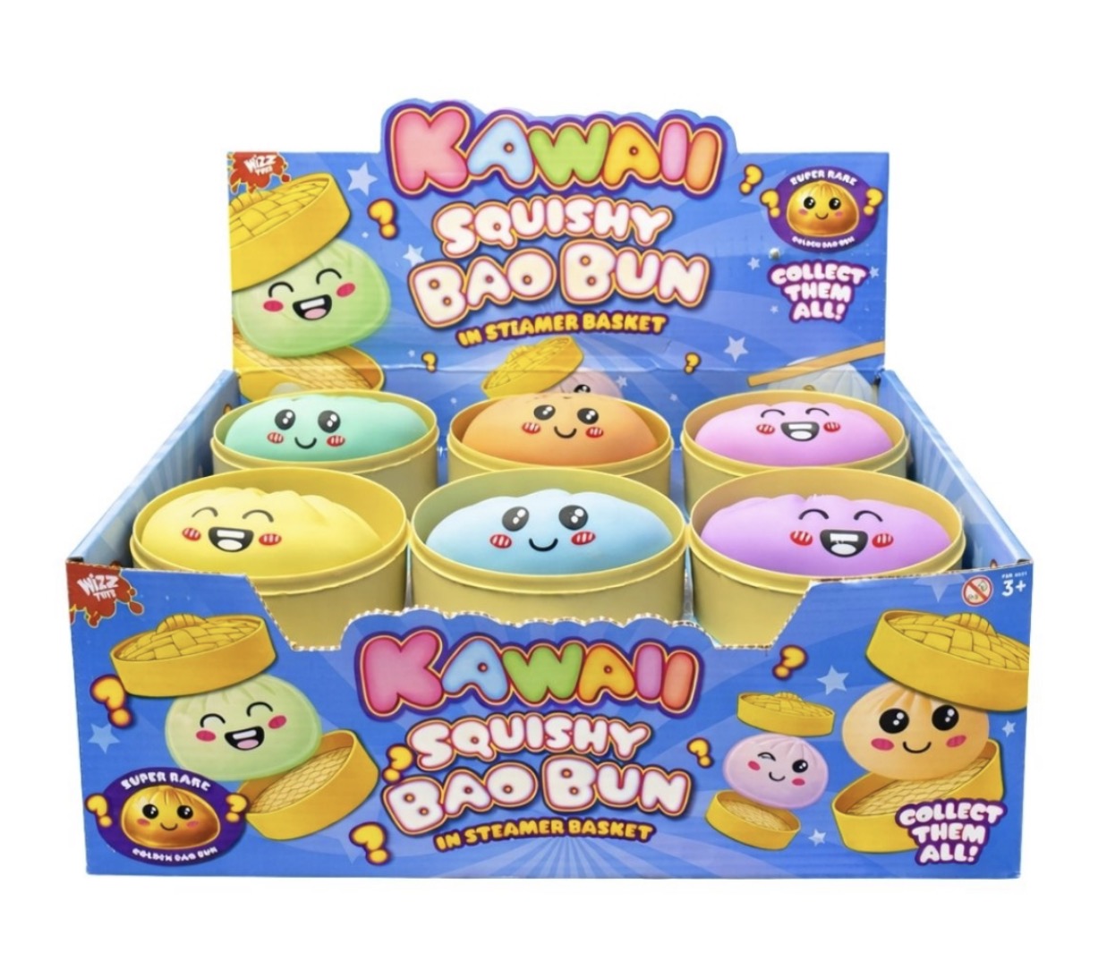 WIZZ TOYS PASTAL BAO DUMPLING WITH MALTOSE IN BASKET 8.5CM
