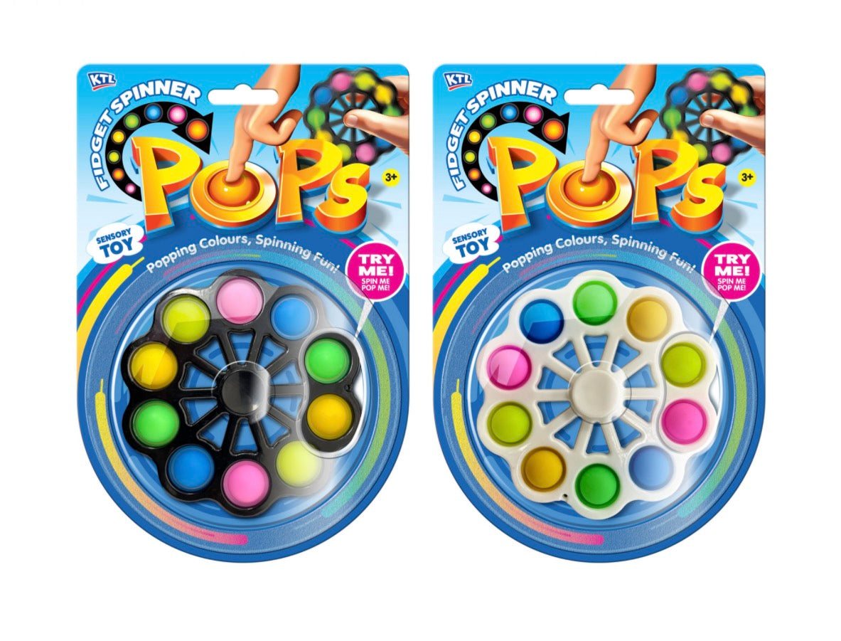 Push And Pop Mega Spinner - Blistercard