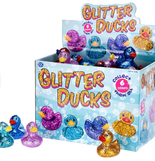 6CM GLITTERED DUCK 6 ASST