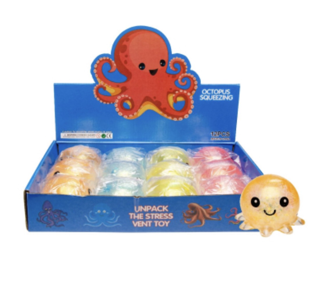 SQUEEZE GLITTER OCTOPUS