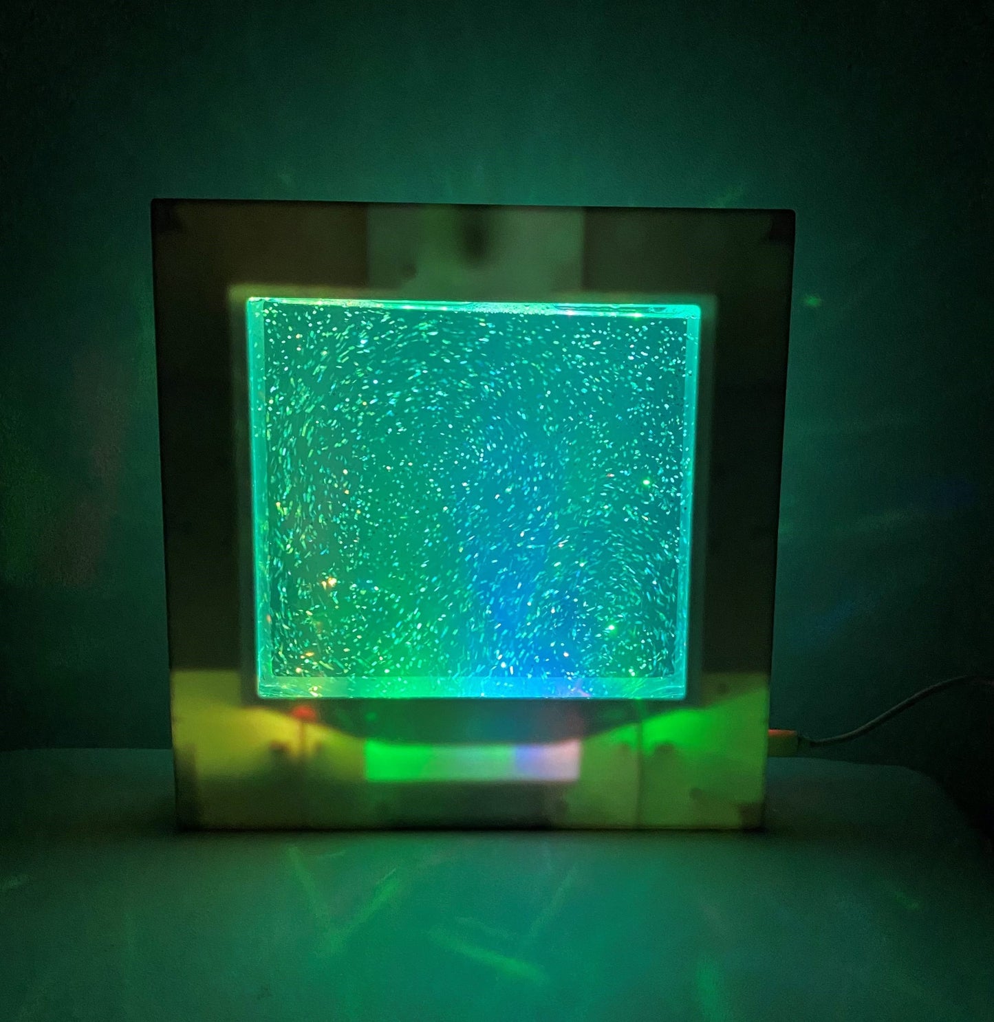 Glitter filled Square