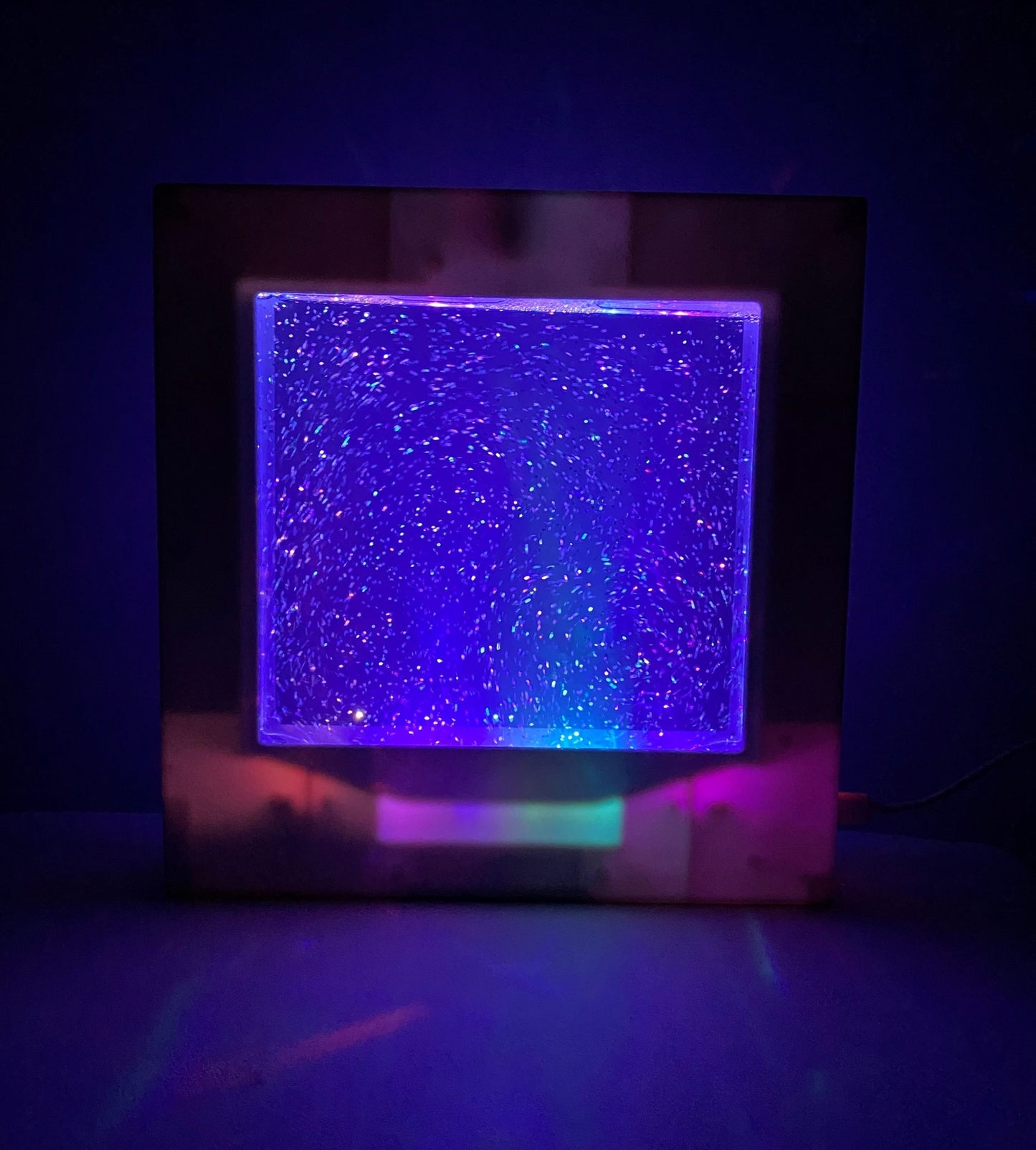 Glitter filled Square