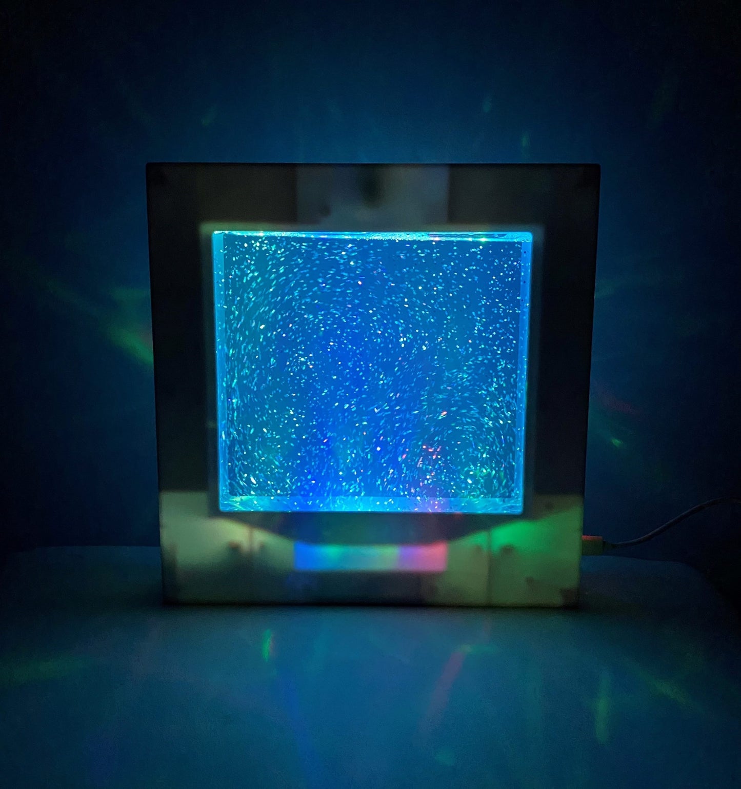 Glitter filled Square