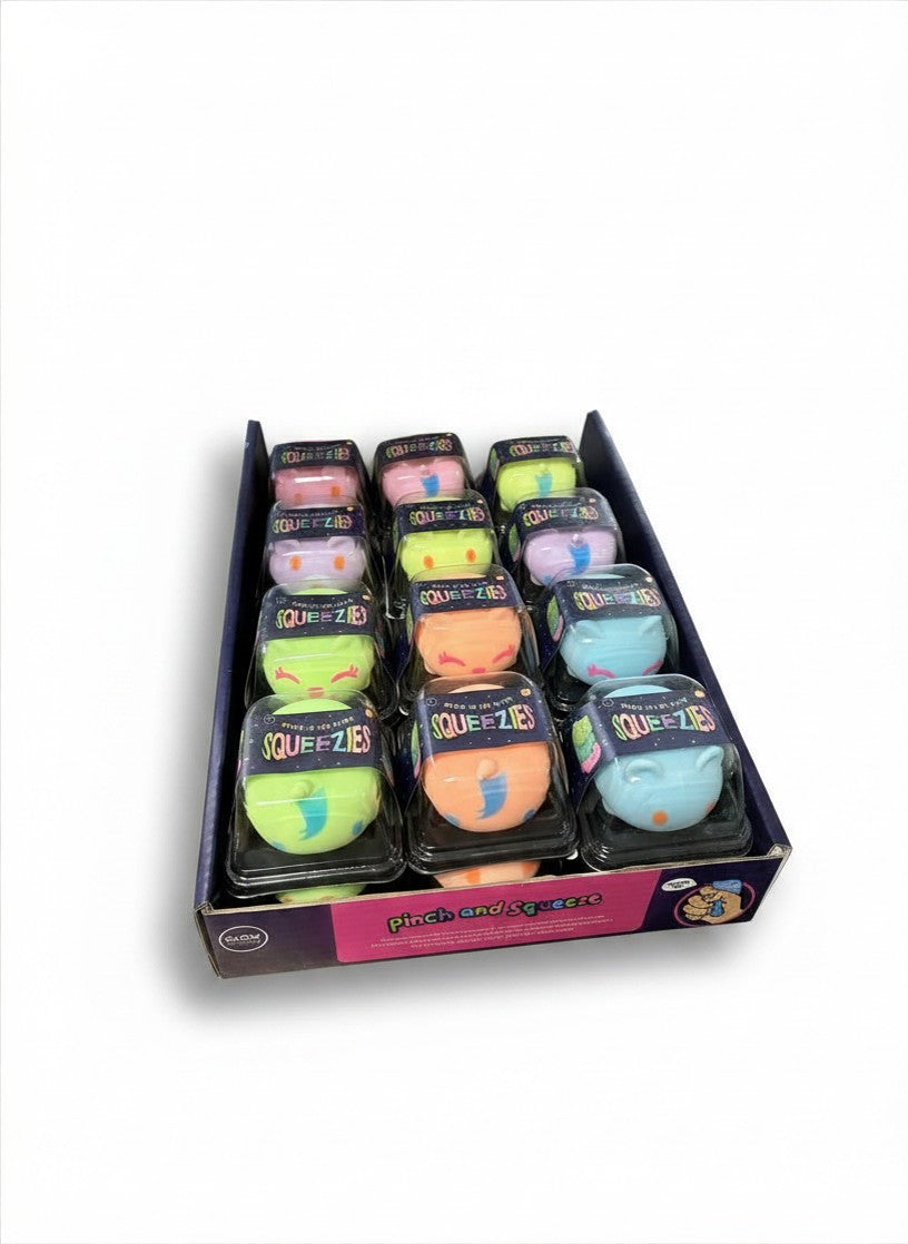 Squeezy Stress Glow In The Dark Animal Toy